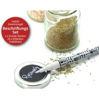 Beschriftungs-Set 24 X Etiketten 1 Weißer Kreide-Marker | Abwischbar Ca. Mm Feine Spitze Beschriftungs-Set 24 X Etiketten 1 Weißer Kreide-Marker | Abwischbar Ca. Mm Feine Spitze von nestgestaltung