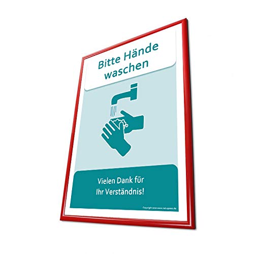 Klapprahmen rot A2 25mm Wechselrahmen Plakatrahmen Alu Klapprahmen A2 rot von net-xpress