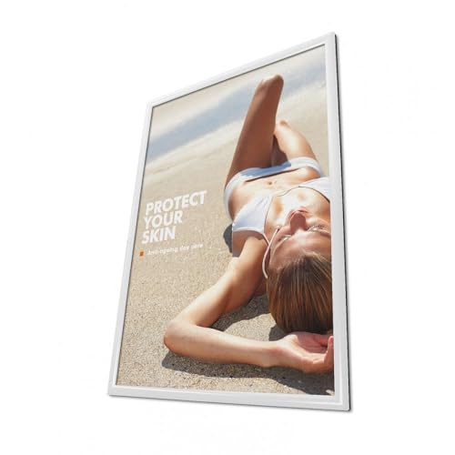 Klapprahmen weiß A2 25mm Wechselrahmen Plakatrahmen Alu Klapprahmen A2 weiss von net-xpress