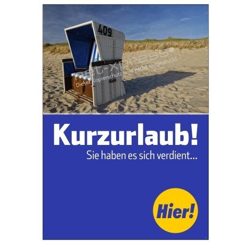 net-xpress Solarium-Plakat für Sonnenstudio-Reklame DIN A1, Werbeplakat Poster von net-xpress