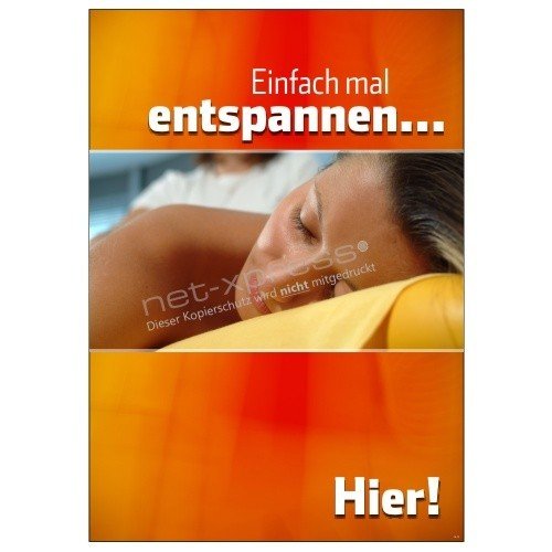 net-xpress Werbeplakat für Sonnenstudio-Werbung DIN A1, Plakat Poster Solarium von net-xpress