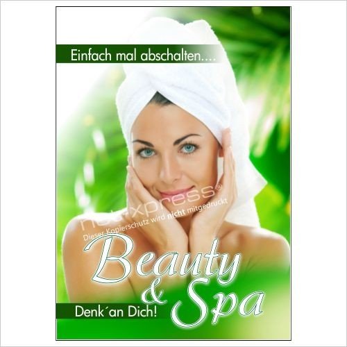 net-xpress Werbeschild für Beauty und Spa A1,Werbeplakat Plakat Poster Werbung von net-xpress