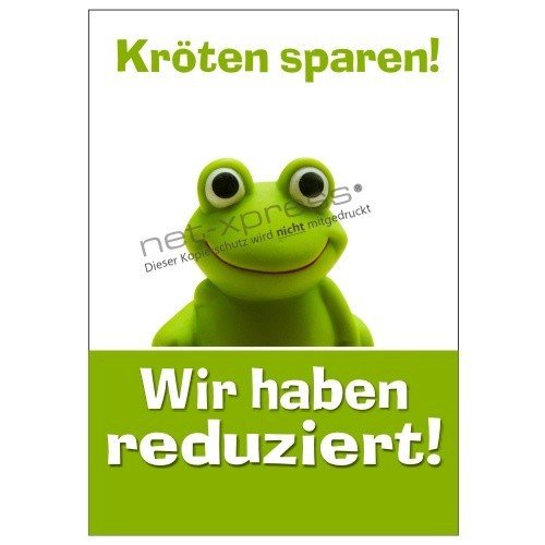 net-xpress Witziges Reduziert-Poster für den Plakatständer A1, Werbeplakat Plakat Aktion von net-xpress