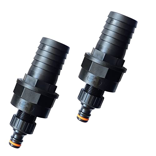 netSells - Auswahl Größe - Stabiler Schlauchadapter Schlauchverbinder für Gardena Stecksystem auf 25 32 38 mm Poolschlauch, Hier: 2 Stück Ø 38 mm von netSells