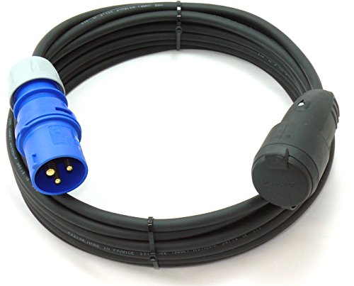 CEE Stecker auf Schuko Adapterkabel Caravan H07RN-F 3G1,5 3x1,5 10m von netbote24