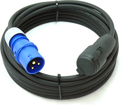 CEE Stecker auf Schuko Adapterkabel Caravan H07RN-F 3G2,5 3x2,5 10m von netbote24