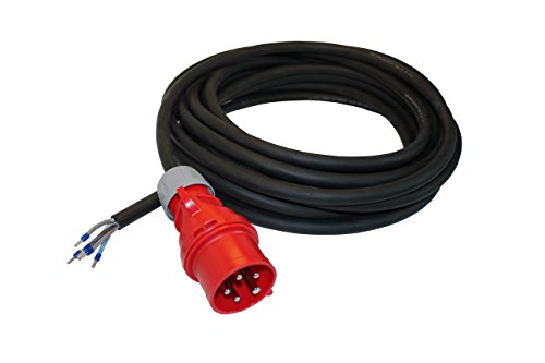 netbote24® CEE Maschinen Anschlussleitung 400V / 16A H07RN-F 5-polig (3P+N+PE) 5x1,5 mm² IP44 2,5-50m (2,5m) von netbote24