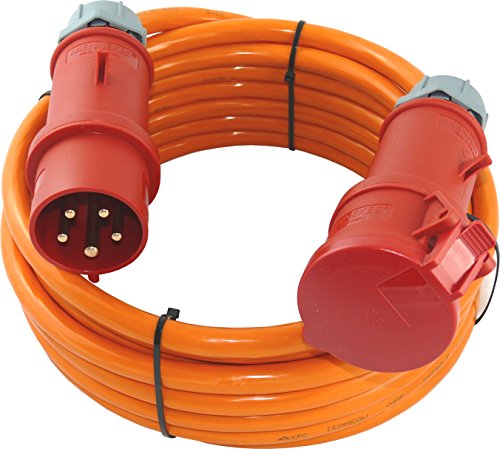 CEE PUR Verlängerung H07BQ-F 5G4 5x4 32A MENNEKES Phasenwender 10m von netbote24