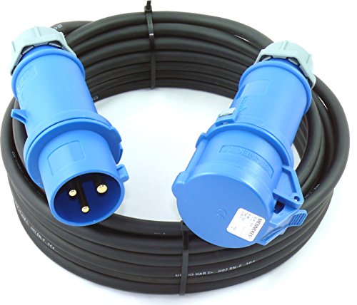 CEE Verlängerung H07RN-F 3G4 3x4 Mennekes 32A IP44 20m von netbote24