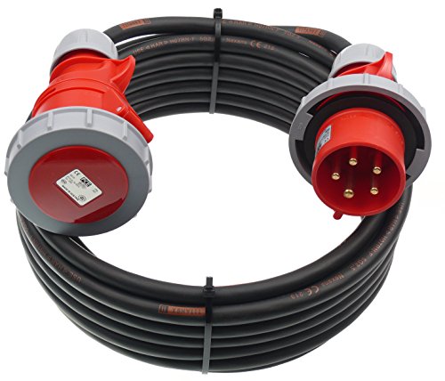 CEE Verlängerungskabel TITANEX 5G2,5 5x2,5 Wasserdicht 16A IP67 5m von netbote24