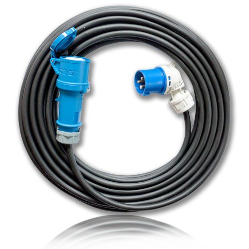 netbote24® | CEE Campingkabel mit Winkelstecker 16A / 230V 3x2,5mm² 5m von netbote24