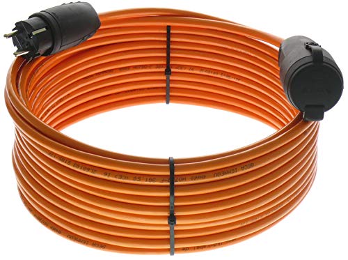 netbote24 Schutzkontakt Pur-Verlängerungskabel H07BQ-F 3x1,5 bis 3x2,5 mm² IP44 Außenbereich Baustelle 230V 16A (3G1,5; 10m) von netbote24