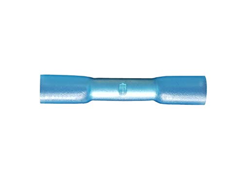 10 x Crimpverbinder 1,5-2,5mm² (blau) Stoßverbinder m. Schrumpfschlauch wasserdicht von NETPROSHOP