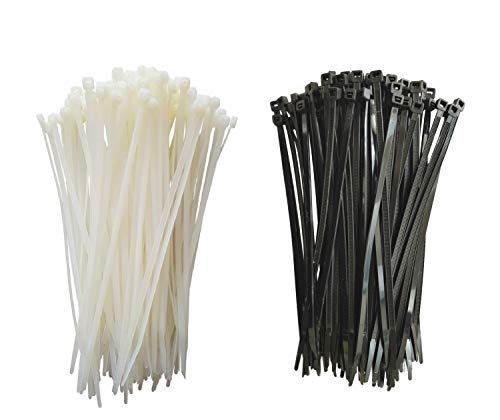 100 x Kabelbinder 4,8x200mm natur oder schwarz, für Bündel bis 52mm, Farbe:Natur von NETPROSHOP