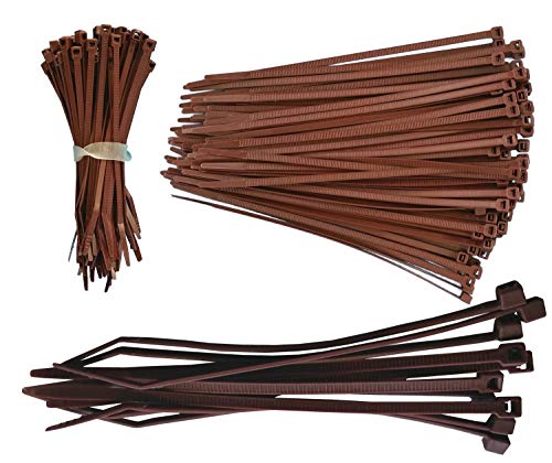 Kabelbinder Polypropylen braun säurebeständig, verschiedene Größen und Mengen, Größe:2.5 x 100mm - 10 Stück von NETPROSHOP