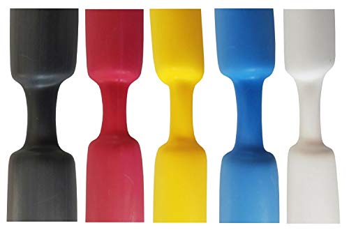 netproshop Schrumpfschlauch mit Kleber 19mm (3:1) Wasserdicht, Auswahl (1,2 Meter), Farbe:Gelb von NETPROSHOP
