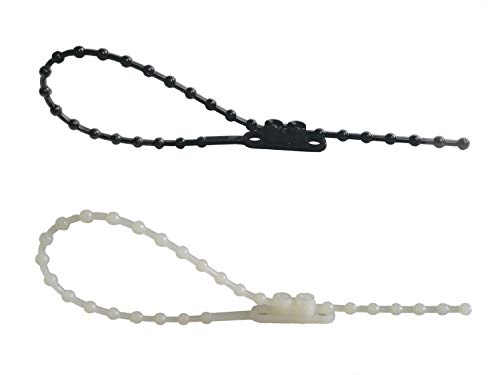 netproshop 100 x Kabelbinder Kugelbinder mit Schraubsockel 2,9x150mm Natur oder Schwarz, Farbe:Schwarz von NETPROSHOP