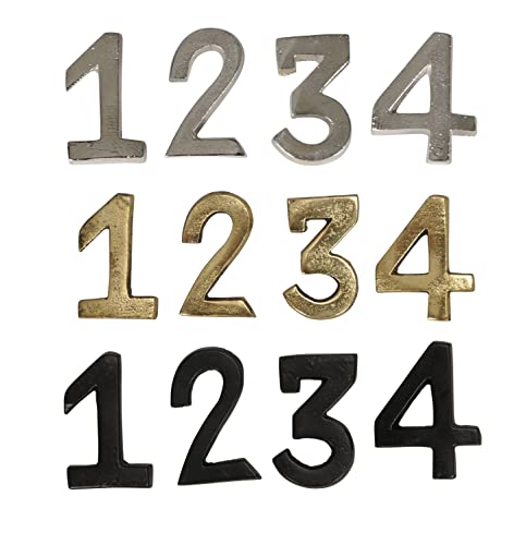 NETPROSHOP Kerzenpin Zahlen 1-2-3-4 zum Anstecken an Kerzen Advent 2cm x Höhe 4 cm, Farbe:Gold Antik von NETPROSHOP