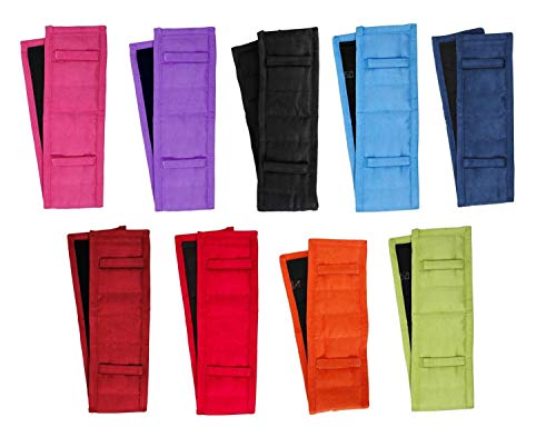 NETPROSHOP Longierpad Wildlederimitat mit Absorbierendem Gewebe Innen Pony oder Full, Groesse:Pony, Farbe:Rot von NETPROSHOP