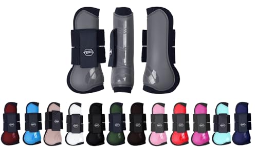 NETPROSHOP Shetty Pony Full Hartschalen Gamaschen Anatomisch Geformt mit Neoprenfutter, Groesse:Pony, Farbe:Grau NETPROSHOP Shetty Pony Full Hartschalen Gamaschen Anatomisch Geformt mit Neoprenfutter, Groesse:Pony, Farbe:Grau von NETPROSHOP