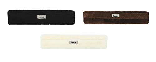 netproshop Weicher Kunstfell Zügelschutz mit Klettverschluss Länge 28 cm, Groesse:30 cm, Farbe:Dunkelbraun von netproshop