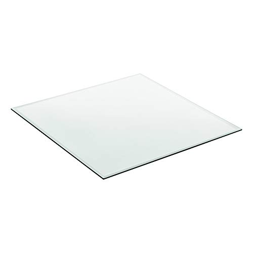 [neu.Haus] Glasplatte 'Glasgow' 70x70cm Eckig Glasscheibe Tischplatte ESG Glas Kaminplatte Kaminglas DIY Tisch von Neuhaus