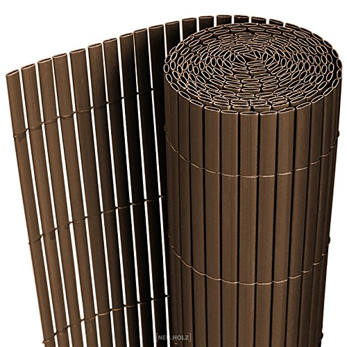 [neu.Haus] PVC Sichtschutzmatte 'Hidden' 150x300cm braun Sichtschutz Windschutz Gartenzaun Balkon Umspannung Zaun von Neuhaus