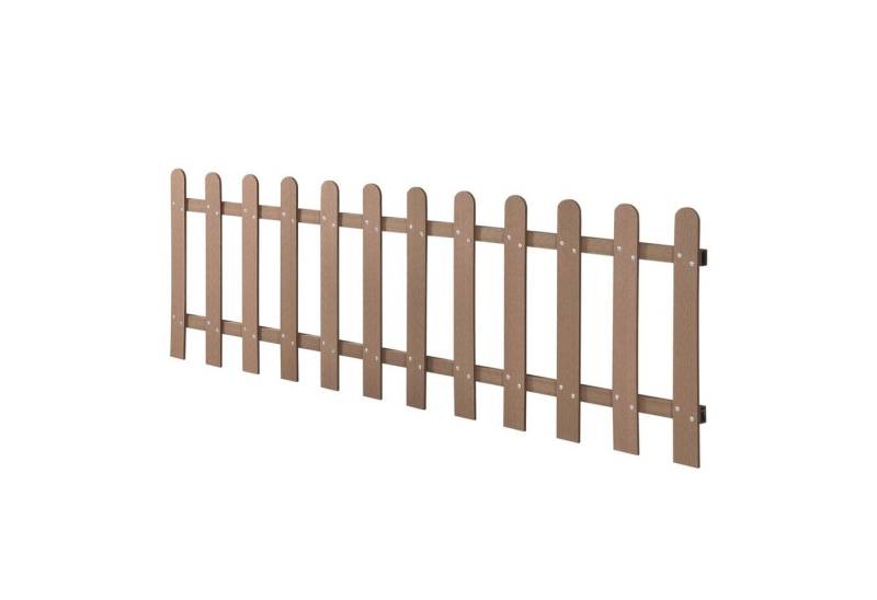 neu.holz Gartenzaun, »Elda« Lattenzaun WPC Friesenzaun 200x60cm Braun von neu.holz