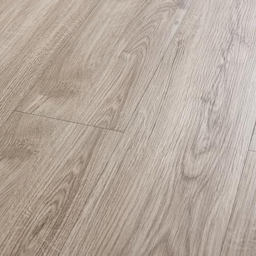neu.holz Vinylboden Vanola Laminat Selbstklebend rutschfest Antiallergen Bodenbelag PVC-Platten 5,85 m² Natural Oak von neu.holz