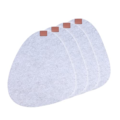 Platzset 4-teilig Filz oval Platzmatte Platzdeckchen Tischset Hellgrau neuetischkultur Platzset 4-teilig Filz oval Platzmatte Platzdeckchen Tischset Hellgrau neuetischkultur von neuetischkultur