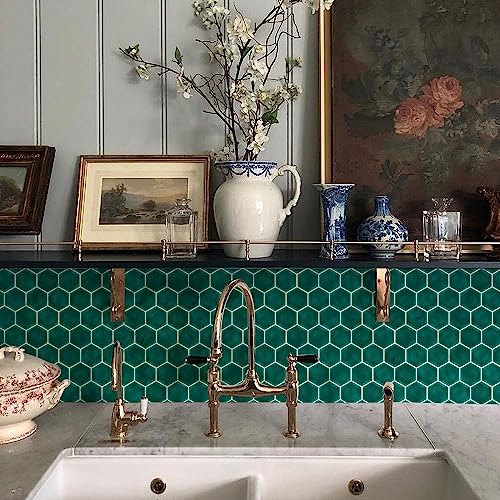 Neukids 10-Stück Selbstklebend Fliesenaufkleber 30×15cm,Klebefliesen Küche,3d Fliesenaufkleber Smaragdgrün,Wandfliesen Selbstklebend Küche Badezimmer Fliesen Rückwand,Sechseck Klebefliesen Grün Neukids 10-Stück Selbstklebend Fliesenaufkleber 30×15cm,Klebefliesen Küche,3d Fliesenaufkleber Smaragdgrün,Wandfliesen Selbstklebend Küche Badezimmer Fliesen Rückwand,Sechseck Klebefliesen Grün von neukids