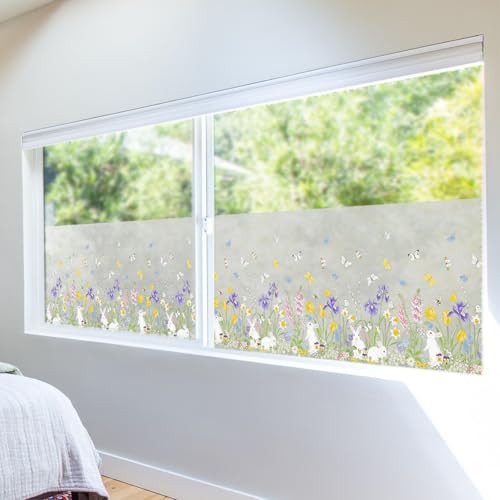 Neukids 43x200 cm Fensterfolie Milchglas, Blickdicht Fensterfolie,Kaninchen-Schmetterlinge-Blumen Fenster Sichtschutzfolie,Geeignet für Die Dekoration Von,Schlafzimmern,Küchen und Bürofenstern Neukids 43x200 cm Fensterfolie Milchglas, Blickdicht Fensterfolie,Kaninchen-Schmetterlinge-Blumen Fenster Sichtschutzfolie,Geeignet für Die Dekoration Von,Schlafzimmern,Küchen und Bürofenstern von neukids
