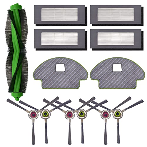 Neutop Ersatzteile Wartungsset Kompatibel mit iRobot Roomba Combo 113 R111840 Roboterstaubsauger und Mops Zubehör mit 1 Rolle 4 Filter 6 Seitenbürsten 2 Tücher von neutop