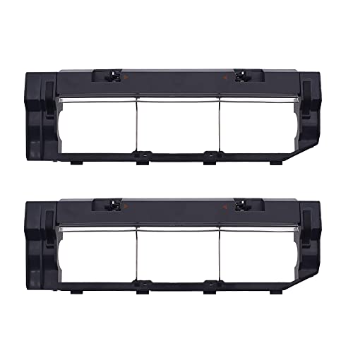 neutop Hauptbürstenabdeckung Ersatz kompatibel mit Roborock S6 MaxV/Pure, S6, E4, S4 Max, S4, S5 Max, S5, E35 und E2 Roboter-Staubsauger, schwarz, 2 Stück von neutop