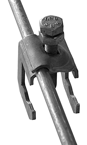 Armierungsklemme M10 flach 30 mm oder rund 8-10 mm für Baustahl 6-22 mm, verzinkt (20) von neutrale Produktlinie