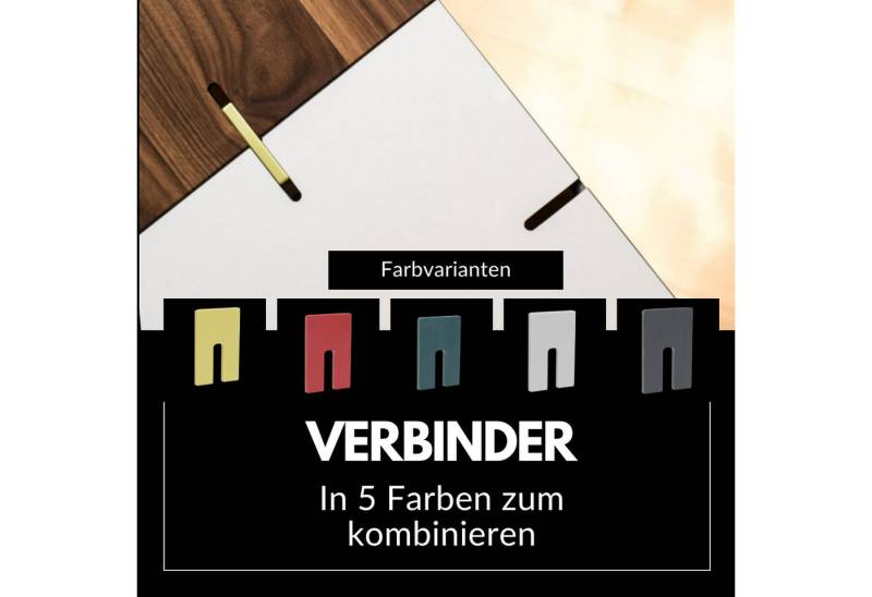 never sit alone Hockerbank Verbinder - Crossit Design Hocker-Verbinder, Mineralverbinder Verbinder - robust & farbstark never sit alone Hockerbank Verbinder - Crossit Design Hocker-Verbinder, Mineralverbinder Verbinder - robust & farbstark von never sit alone