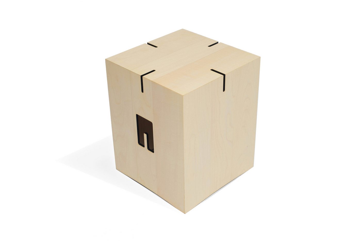 never sit alone Sitzhocker Holz - Crossit - verkettbar & kombinierbar - Design Hocker (Hocker einzeln oder als Set kombinierbar – Design Sitzhocker - belastbar bis 120 kg, 6 Varianten verfügbar, Beistelltisch oder als Sitzgelegenheit), Hochwertige Handarbeit von never sit alone