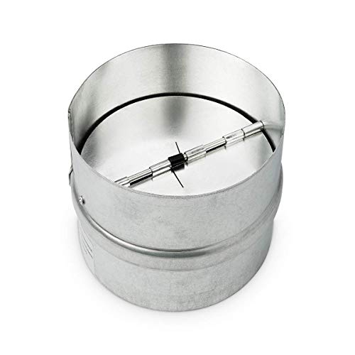 neverest® RK Rückstauklappe 125 mm Selbsttätige Rückstauklappe Zum Rohreinbau Rohrverbinder Verzinkter Stahl mit Dichtgummi Alu Klappen von neverest