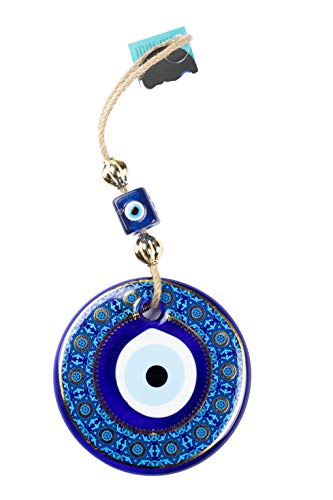 nevfactory Nev Nazar Boncuk Evil Eye Wanddeko - Handgefertigter Mystischer Glücksbringer mit Türkischem Auge aus Glas nevfactory Nev Nazar Boncuk Evil Eye Wanddeko - Handgefertigter Mystischer Glücksbringer mit Türkischem Auge aus Glas von nevfactory