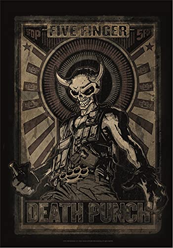 Five Finger Death Punch Poster Mercy Way of the fist Textile 75cm x 110cm von Heart Rock