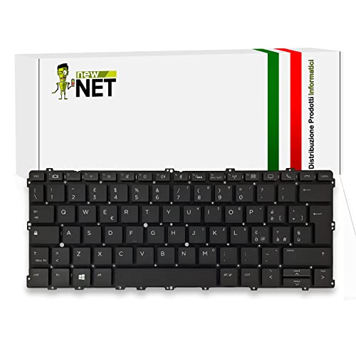 new net Keyboards Tastatur kompatibel mit HP EliteBook x360 1020 G2 1030 G2 1030 G3 Notebook [Hintergrundbeleuchtung - rahmenlos] von new net