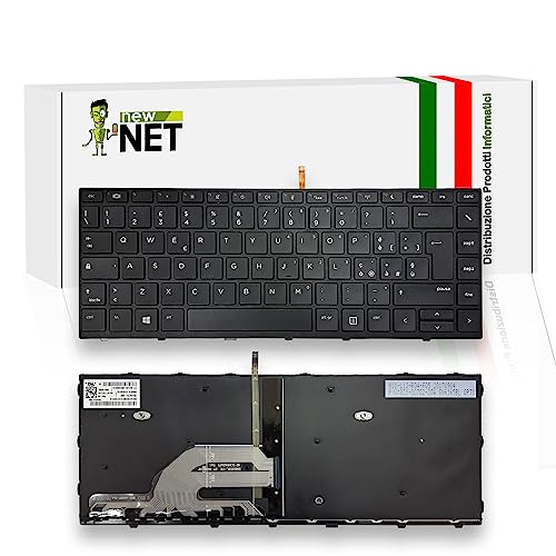 new net - Tastatur kompatibel mit HP ProBook 430 G5 440 G5 450 G5 Notebook [Frame Schwarz - Hintergrundbeleuchtung - Layout ITA] von new net