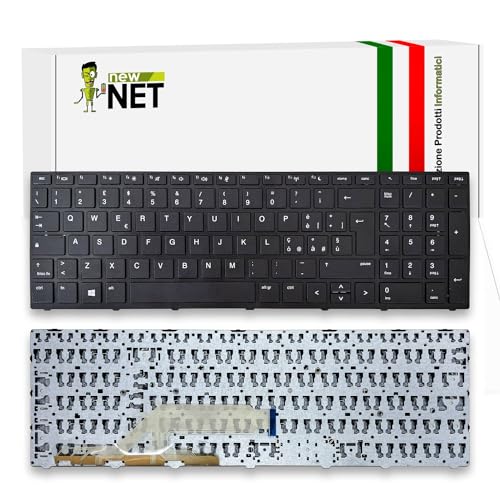 new net - Tastatur kompatibel mit HP ProBook 470 G5 2RR73EAR, 2UB67EA, 2UB67EAR, 5JL01EA, 5JL01EAR, 5PP33EAR [Frame Schwarz - Nicht Hintergrundbeleuchtung - ITA-Layout] von new net