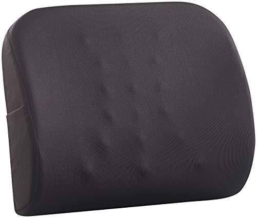 Newgen Medicals Lendenkissen: Ergonomisches Lenden- & Rückenkissen aus Memory Foam, Haltegurt (Rückenstützen-Kissen, Autositzkissen, Nackenkissen) von Newgen Medicals