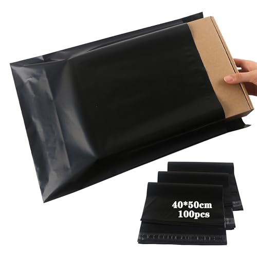 newlng Plastik Versandtaschen 400 x 500mm 100pcs Versandbeutel Warenbeutel Blickdicht und Reißfest Selbstklebende Versandtaschen für Kleidung Waren Textil Logistik Verpackung Transporttaschen-Schwarz newlng Plastik Versandtaschen 400 x 500mm 100pcs Versandbeutel Warenbeutel Blickdicht und Reißfest Selbstklebende Versandtaschen für Kleidung Waren Textil Logistik Verpackung Transporttaschen-Schwarz von newlng
