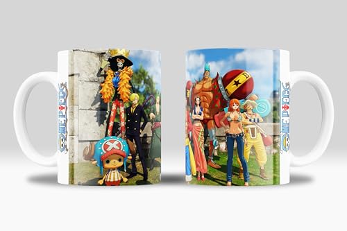 Tasse One Piece Luffy und Patrouille – Kollektion Onepiece Patrol: "Luffy, Nami, Roro, Usopp, Brook, Nico, Vivi" Tasse Nami – Tasse Anime One Piece | Keramik 355 ml von newseny