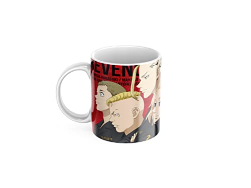 Tokyo Revengers Anime-Tasse – Manga-Geschenk aus der Serie Anime Tokyo Manji (für Anime-Fans) (Tokyo Manji - alle Rot) von newseny