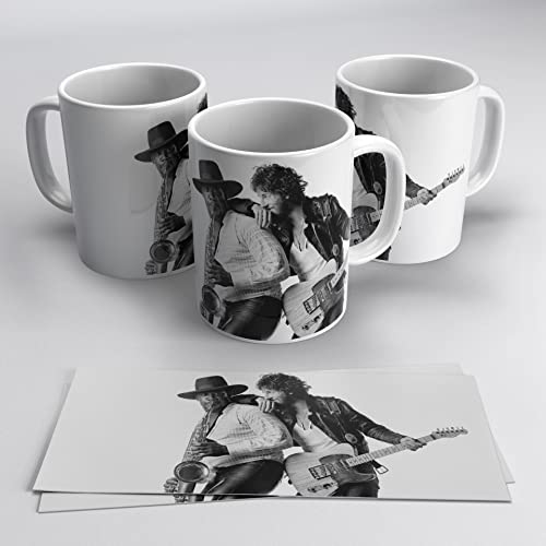 newseny Bruce Springsteen Born to run Tasse (Kollektion B.Springsteen - Schwarz-Weiß) (Bruce Springsteen mit Gitarre) von newseny