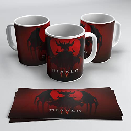 newseny Diablo Tasse 4 - Geschenk für Gamer der Saga Diablo | Keramik 350 ml von newseny