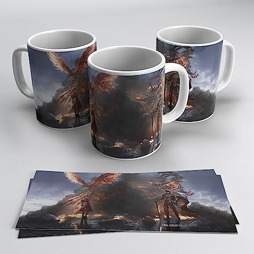 newseny Final Fantasy 16 Tasse – Geschenk Merch des Videospiels Final Fantasy XVI | Keramik 350 ml von newseny